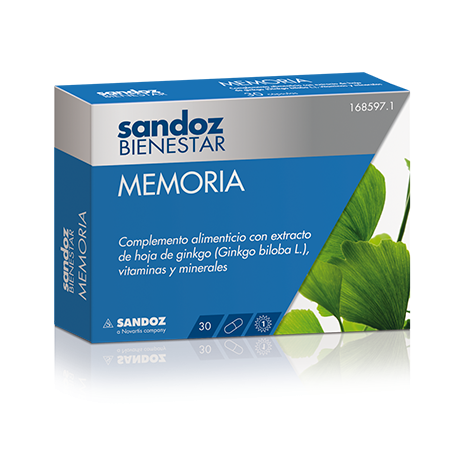 Memoria Sandoz bienestar 30 cápsulas