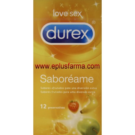 Durex Saboréame 12 preservativos sabores a frutas