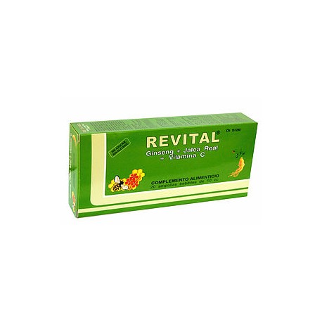 Revital Ginseng+Jalea Real+Vit C 20 ampollas bebibles