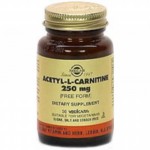 Solgar Acetil L-Carnitina 250 mg 30 capsulas veget