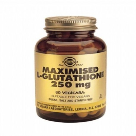 Solgar L-Glutation Maximizado 250 mg. 60 caps