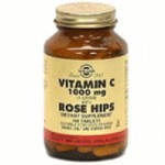 Solgar Rose Hips 1000. Vitamina C con escaramujo.