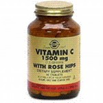 Solgar Rose Hips 1500. Vitamina C con escaramujo.