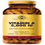 Solgar Vitamina A "seca" 5000 UI (palmitato) 100 c