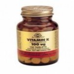 Solgar Vitamina K natural 100mcg. 100 compr